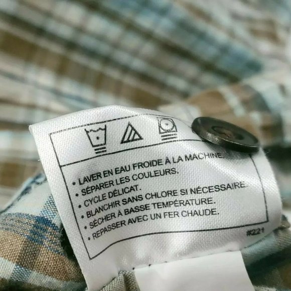 ARIAT Button-Down Shirt Western Style Plaid Long Sleeve EUC Size MEDIUM - Picture 8 of 9